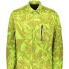 Clothing Aries | Aries Crinkle Camo Shirt-Lime