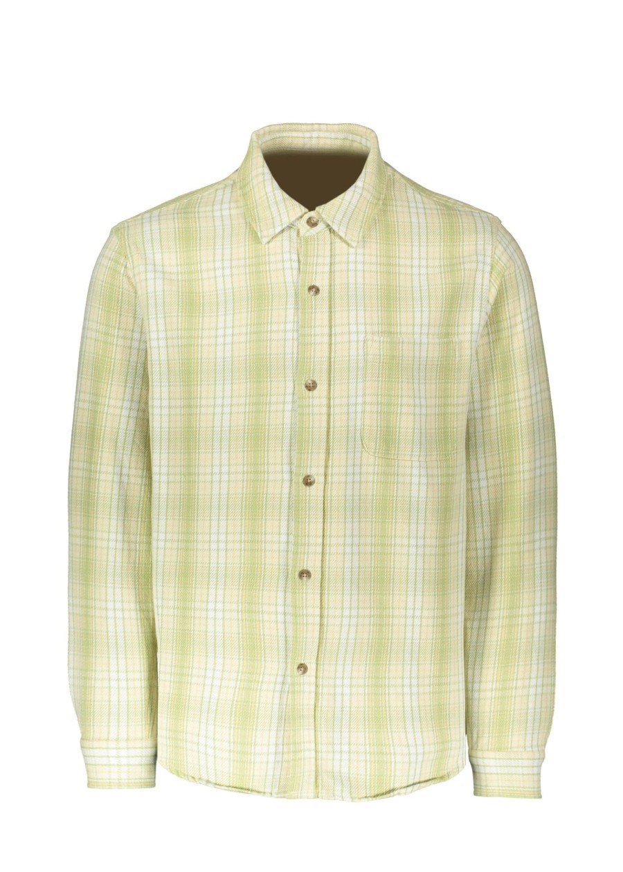 Clothing Stussy | Stussy Beach Plaid Shirt-Lime