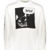 Clothing Aries | Aries Smiley Dog Ls Tee-White