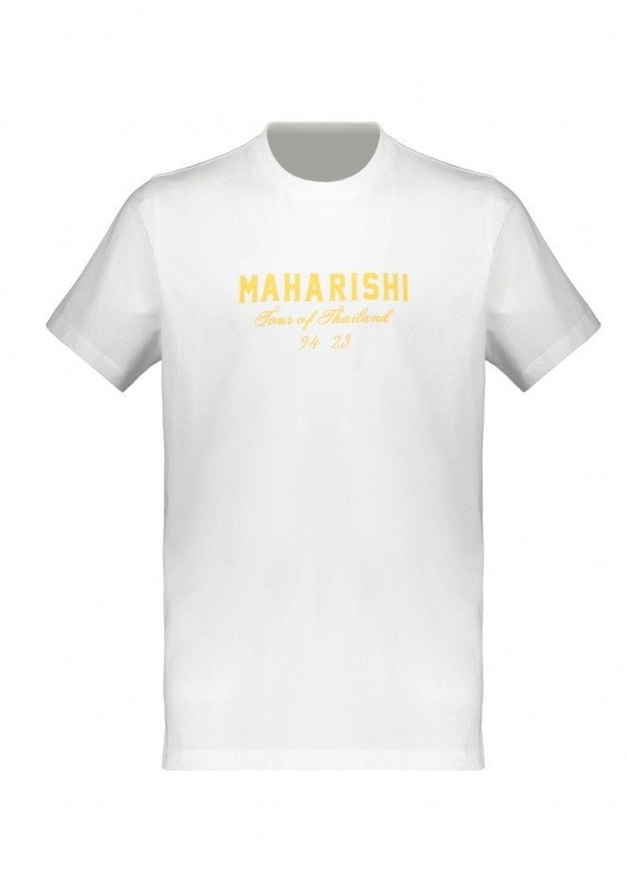 Clothing Maharishi | Maharishi Temple Naga Organic T Shirt-White