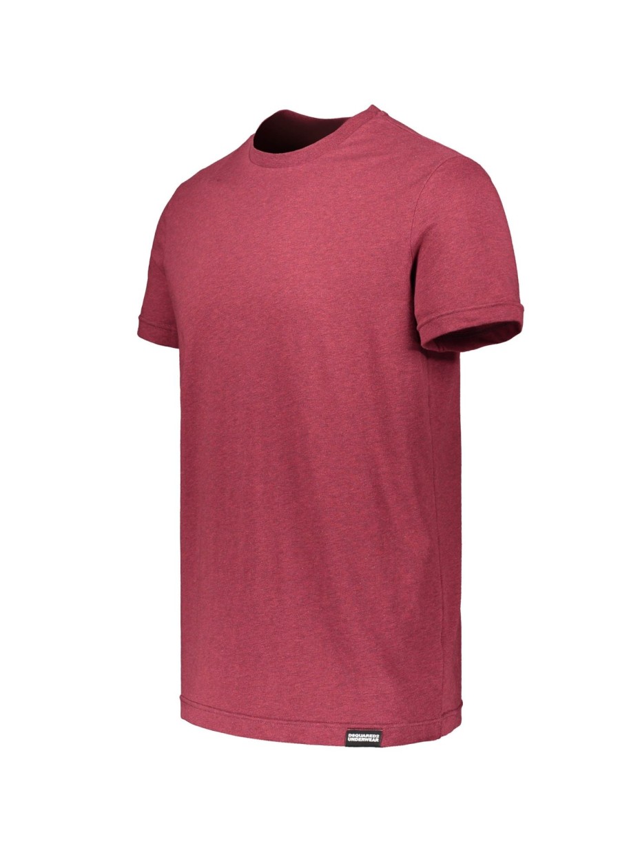 Clothing D Squared2 | Dsquared2 Round Neck T-Shirt- Burgundy