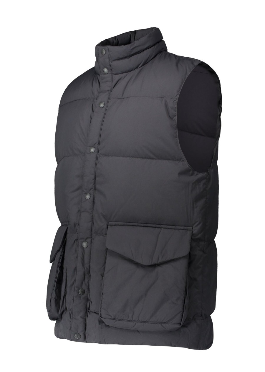 Clothing Snow Peak | Snow Peak Recycled Nylon Ripstop Down Vest-Black