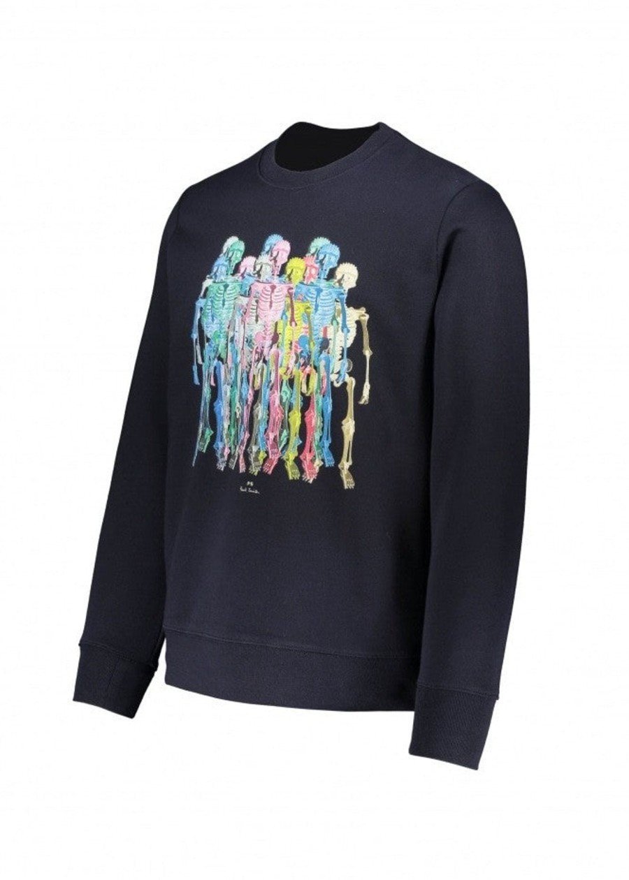 Clothing Paul Smith | Paul Smith Skeleton Sweater-Dark Navy