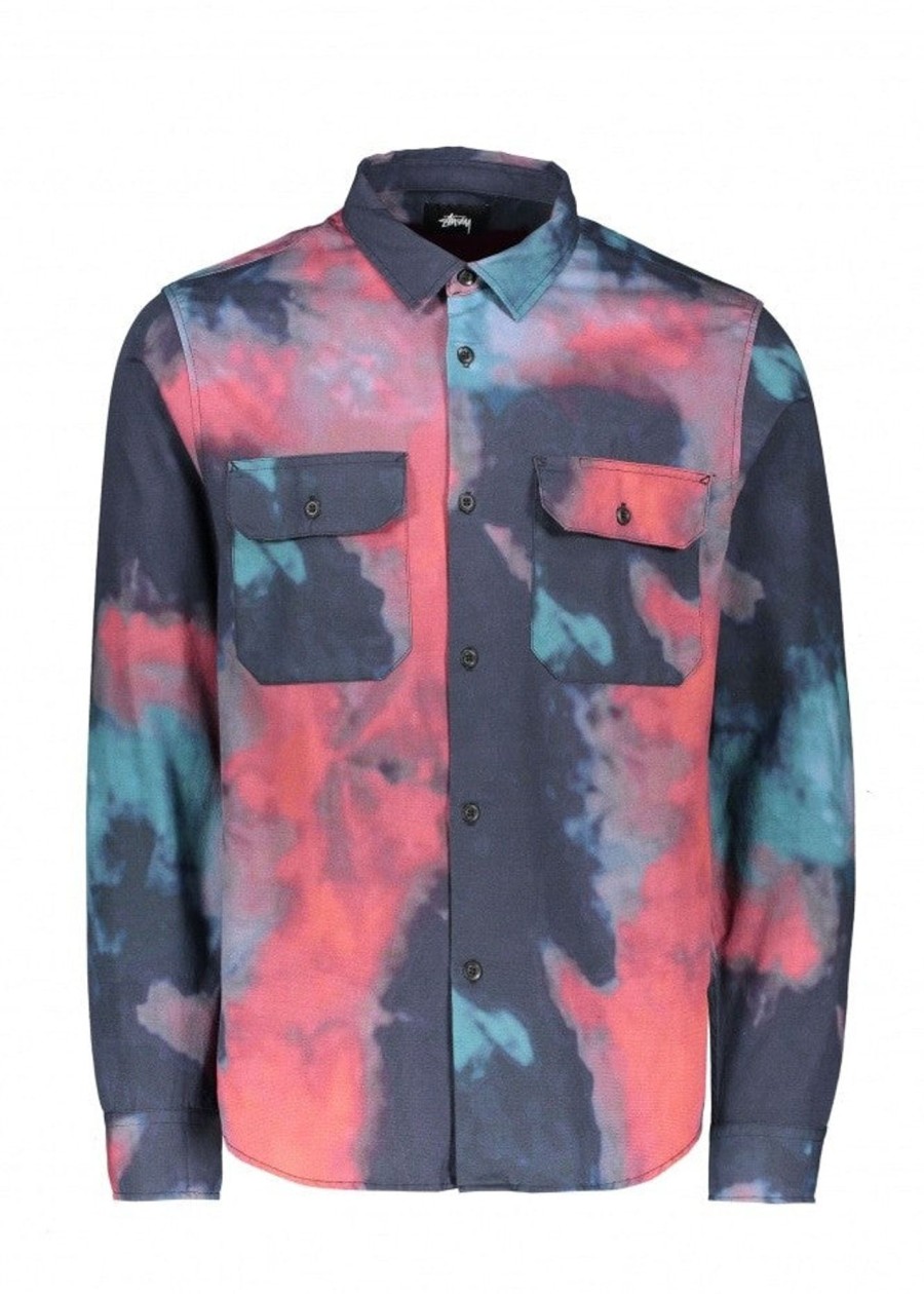 Clothing Stussy | Stussy Dark Dye Work Shirt-Black