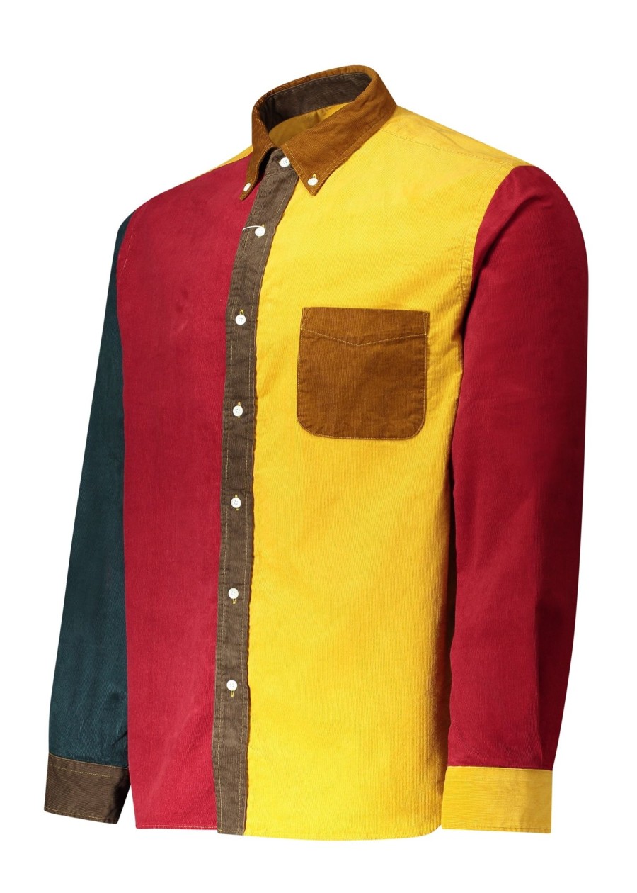 Clothing Beams Plus | Beams Plus Golden Brown Corduroy Collar Shirt