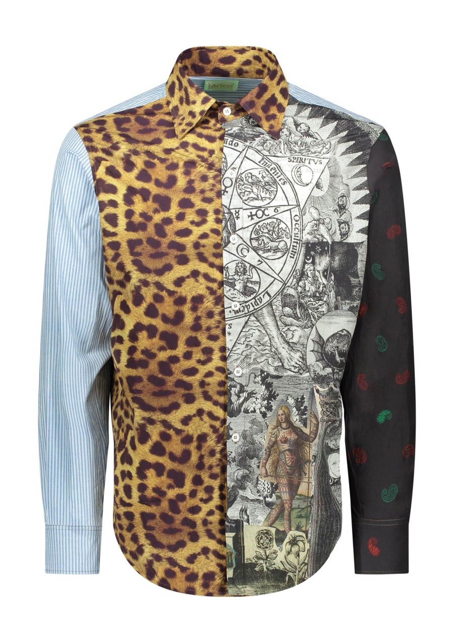 Clothing Aries | Aries Megablaster Patchwork Shirt