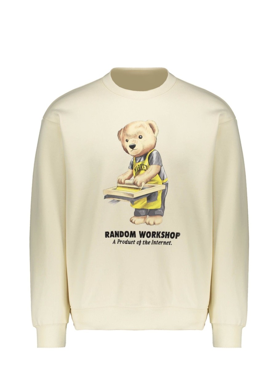 Clothing MARKET | Market Random Workshop Bear Sweatshirt-Cream