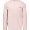 Clothing Fred Perry | Fred Perry Ls Polo Shirt-Plain Dark Pink