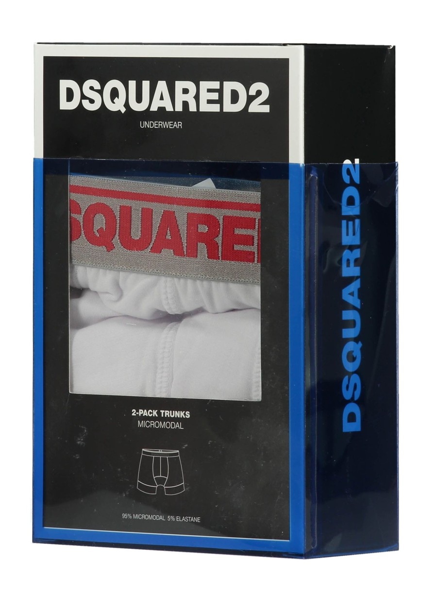 Accessories D Squared2 | Dsquared2 Trunk Twin Pack-White