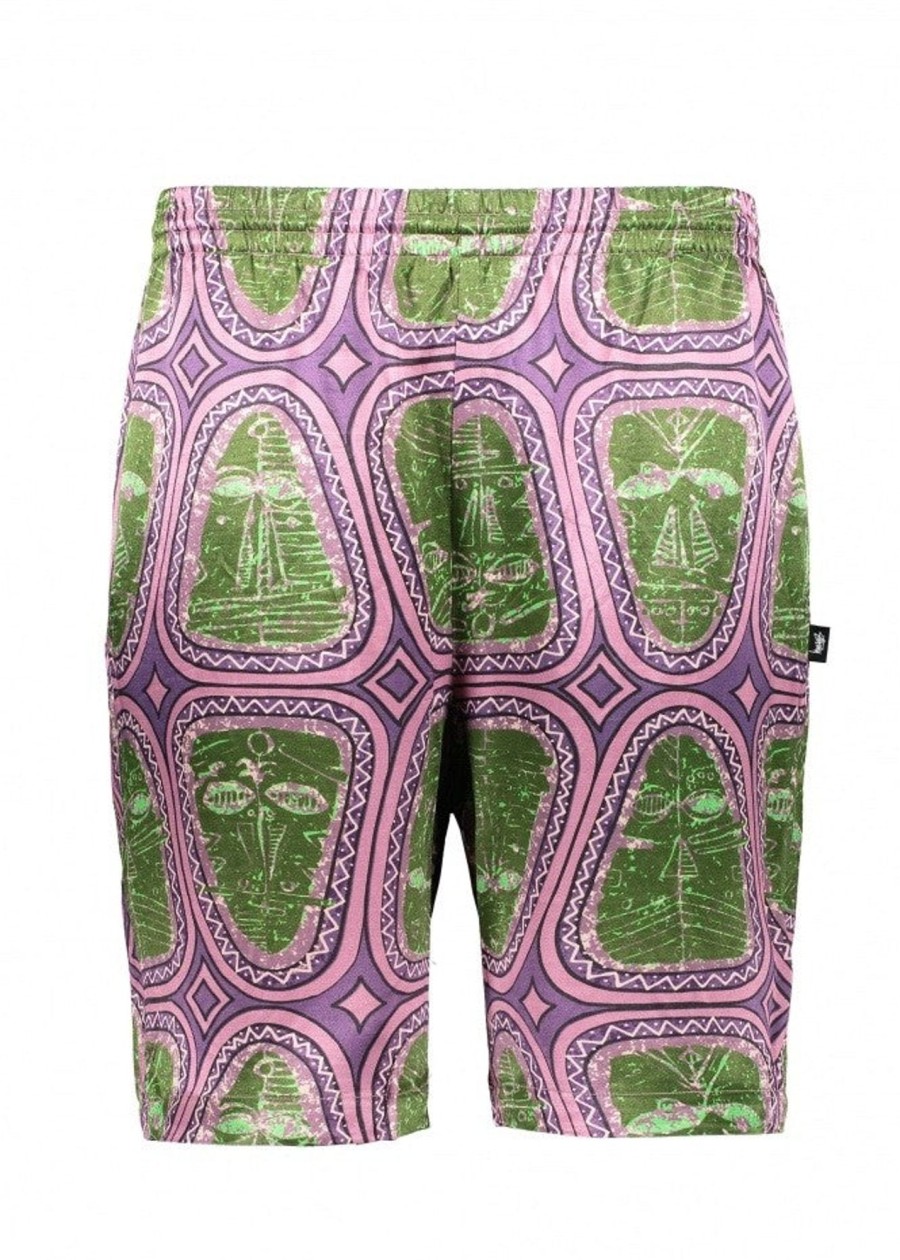 Clothing Stussy | Stussy Mask Shorts-Pink/Green