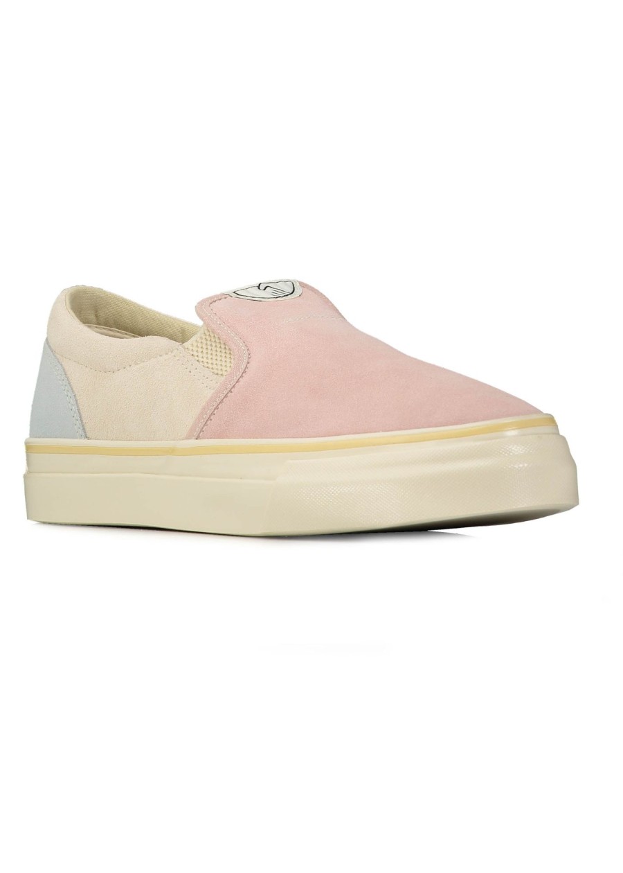 Footwear Stepney Workers Club | Lister Suede Trainers-Pastel