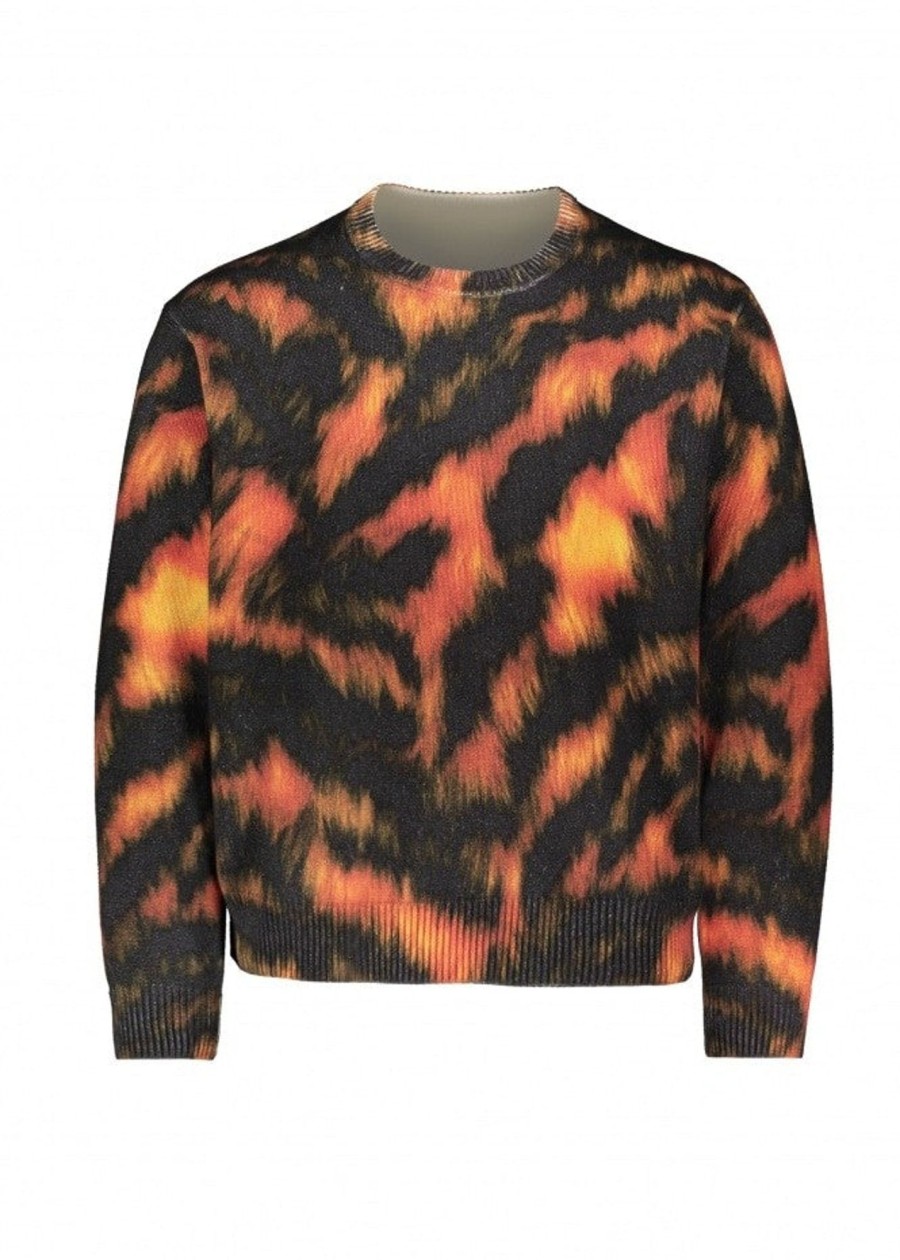 Clothing Stussy | Stussy Printed Fur Knitwear-Tiger Camo