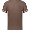 Clothing Fred Perry | Fred Perry Bold Tip Pique-Burnt Tobacco