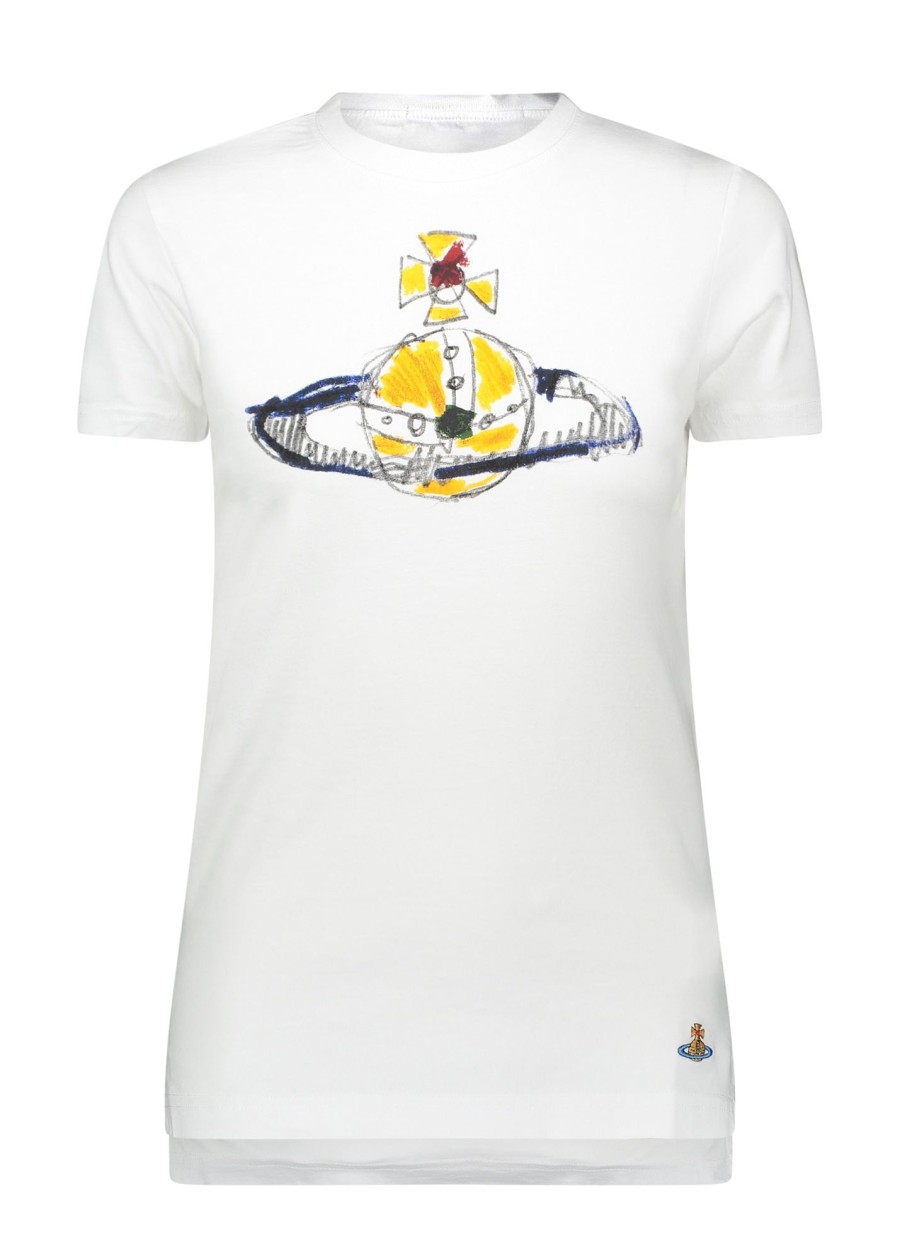 Clothing Vivienne Westwood | Kid Orb Peru Tee-White