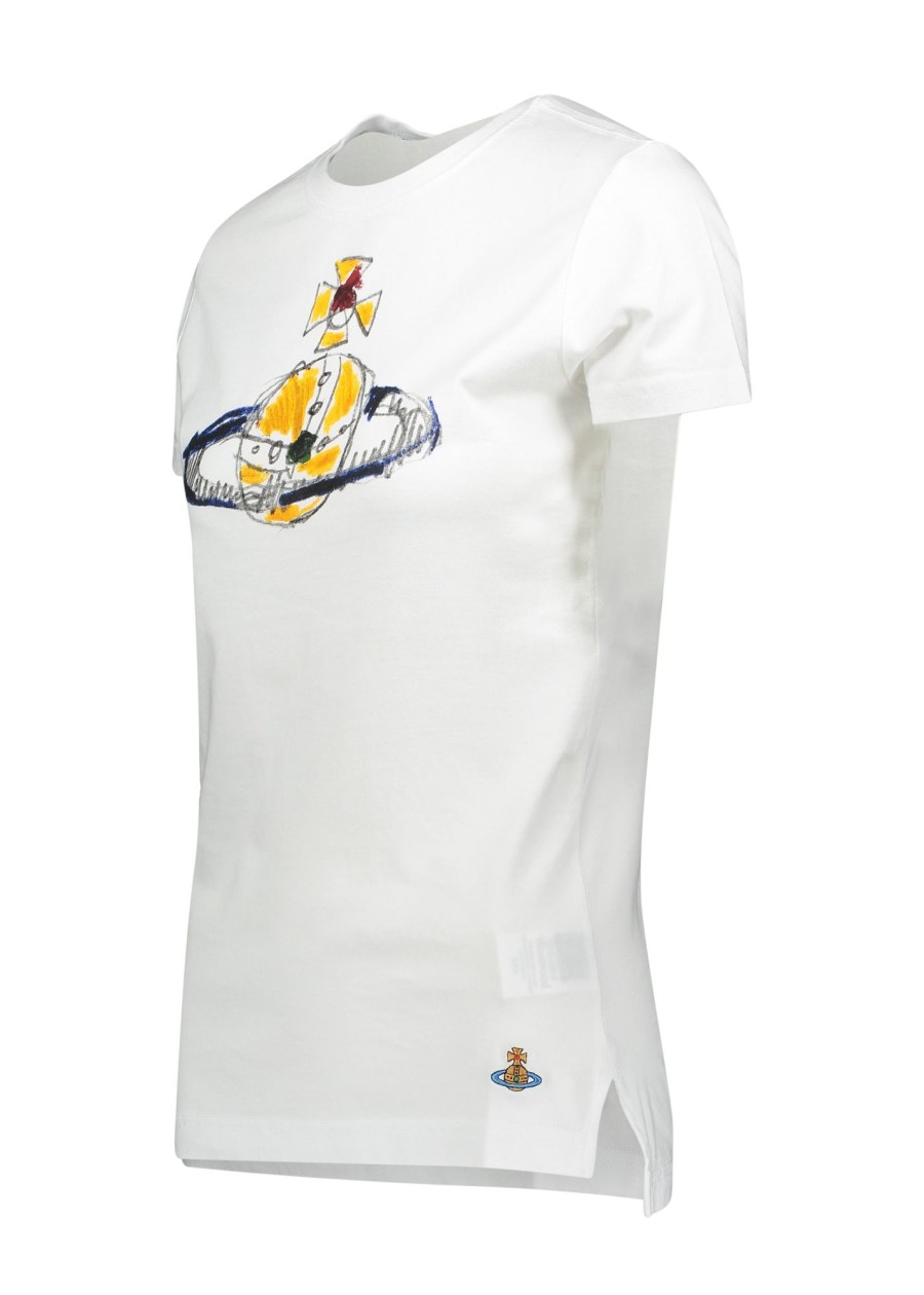 Clothing Vivienne Westwood | Kid Orb Peru Tee-White