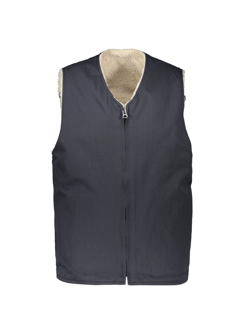 Clothing Beams Plus | Beams Plus Reversible Military Liner Gilet-Navy