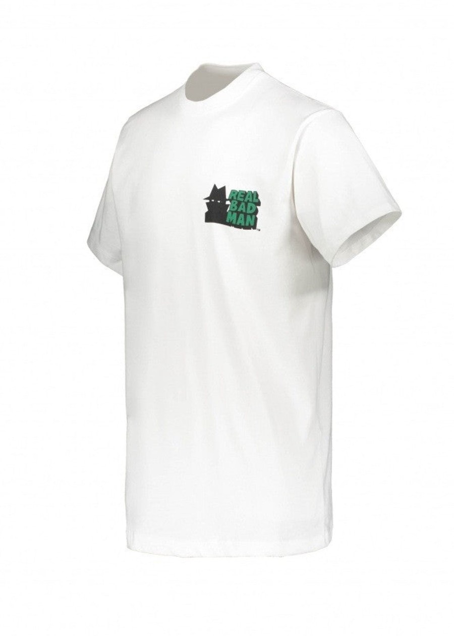 Clothing Real Bad Man | Real Bad Man Classic Logo Tee-White