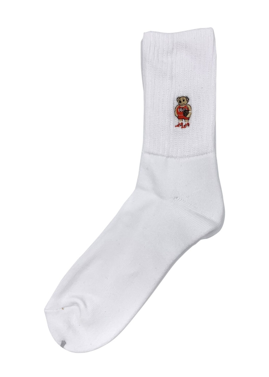 Accessories Rostersox | Rostersox'S Bear Socks-White