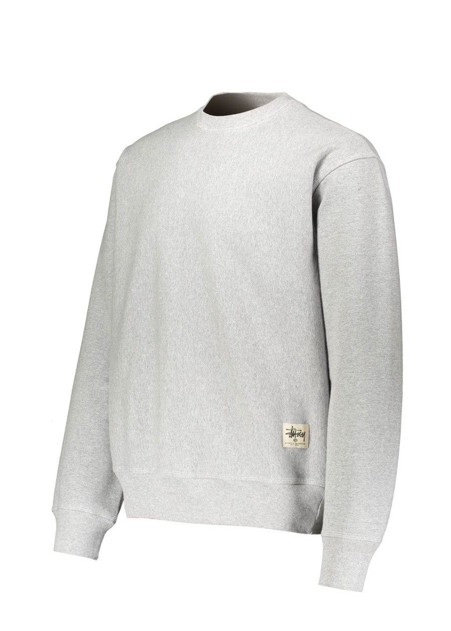 Clothing Stussy | Stussy Contrast Stitch Label Crew-Heather