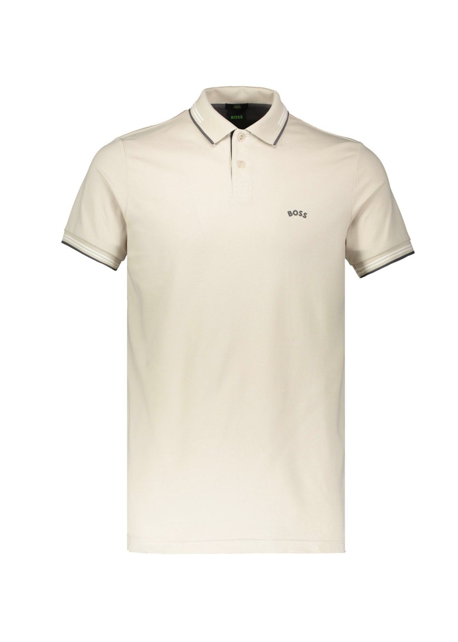 Clothing Boss | Boss Paul Curved Polo Shirt-Beige