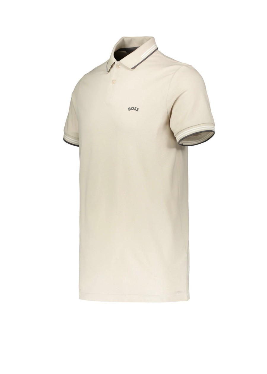 Clothing Boss | Boss Paul Curved Polo Shirt-Beige