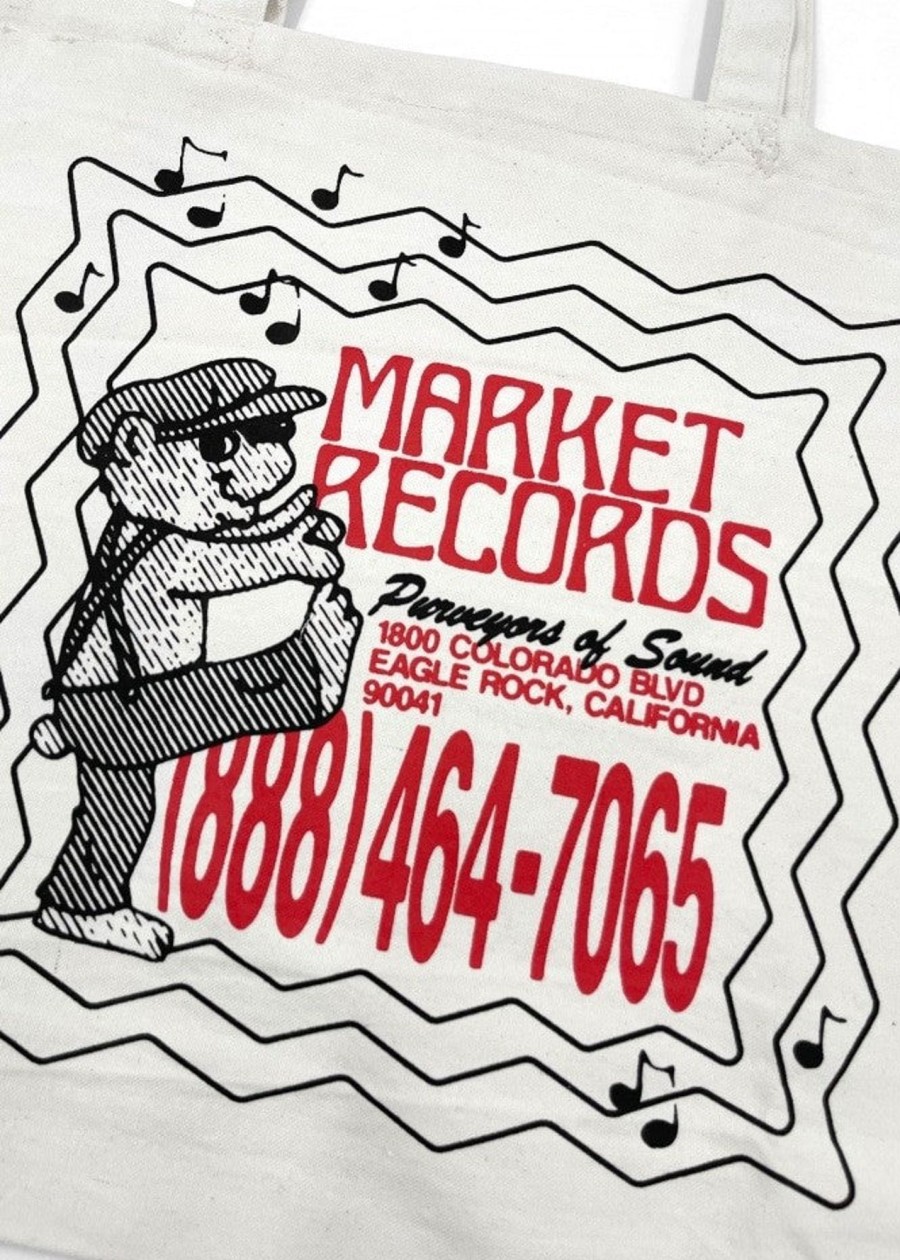 Accessories MARKET | Market Records Tote Bag-Cream