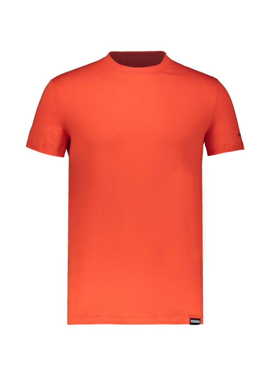 Clothing D Squared2 | Dsquared2 Round Neck T-Shirt-Orange