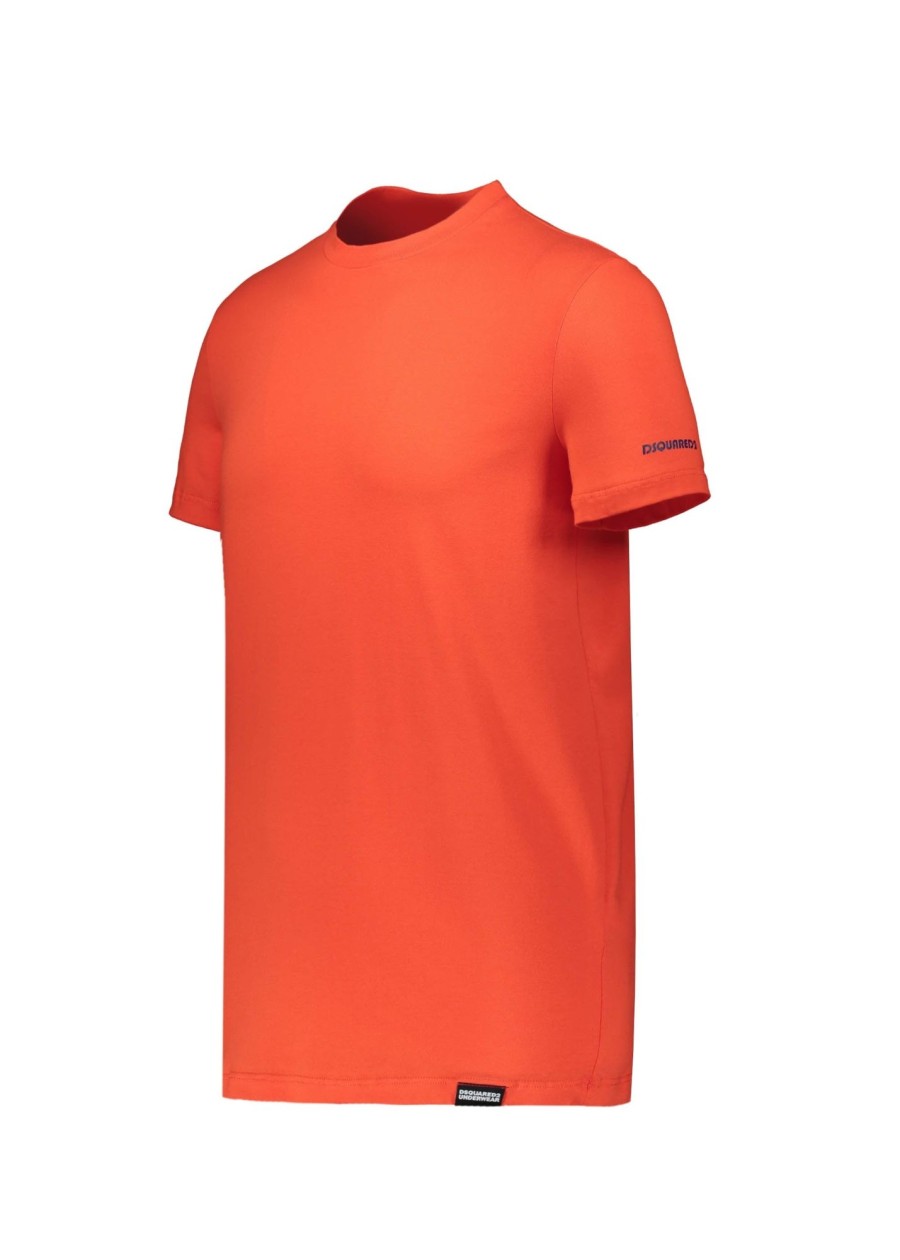 Clothing D Squared2 | Dsquared2 Round Neck T-Shirt-Orange