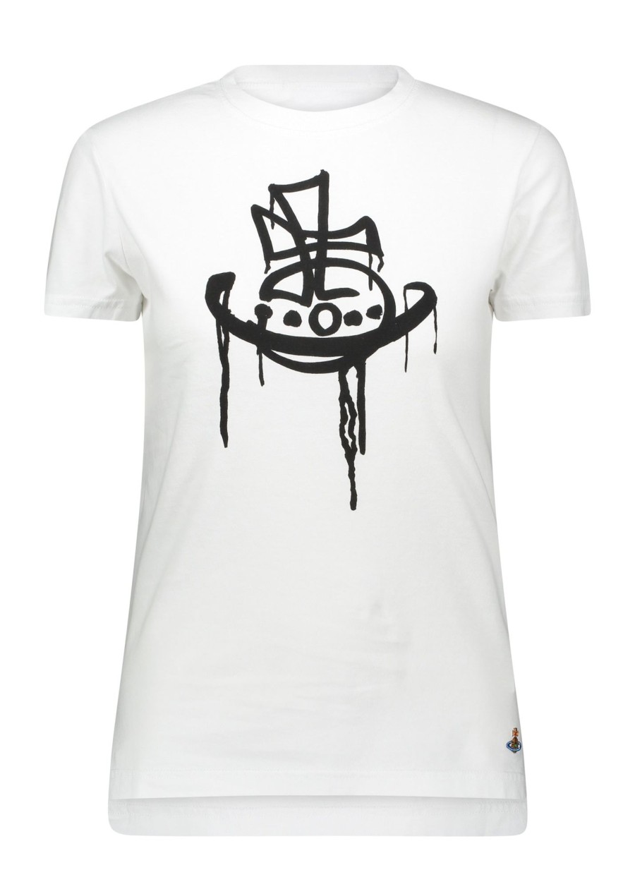 Clothing Vivienne Westwood | Vivienne Westwood Drip Peru Tee-White