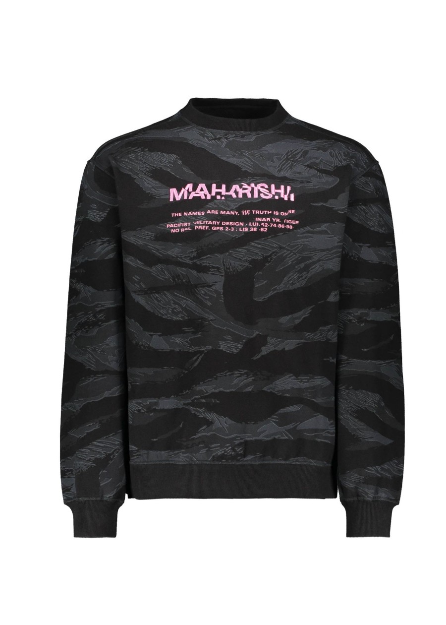 Clothing Maharishi | Maharishi Camo Military Type Sweatshirt-Subdued Night