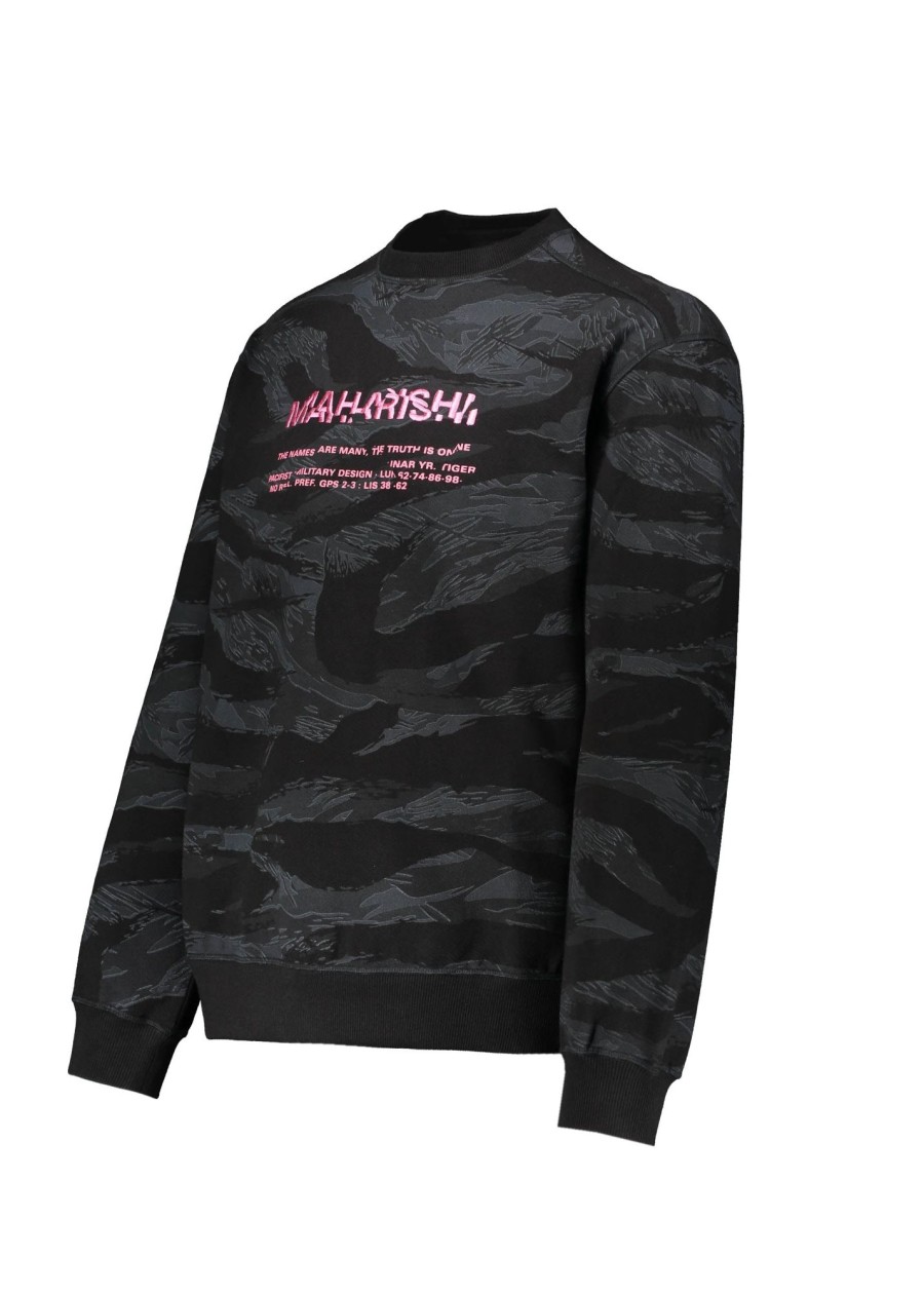 Clothing Maharishi | Maharishi Camo Military Type Sweatshirt-Subdued Night