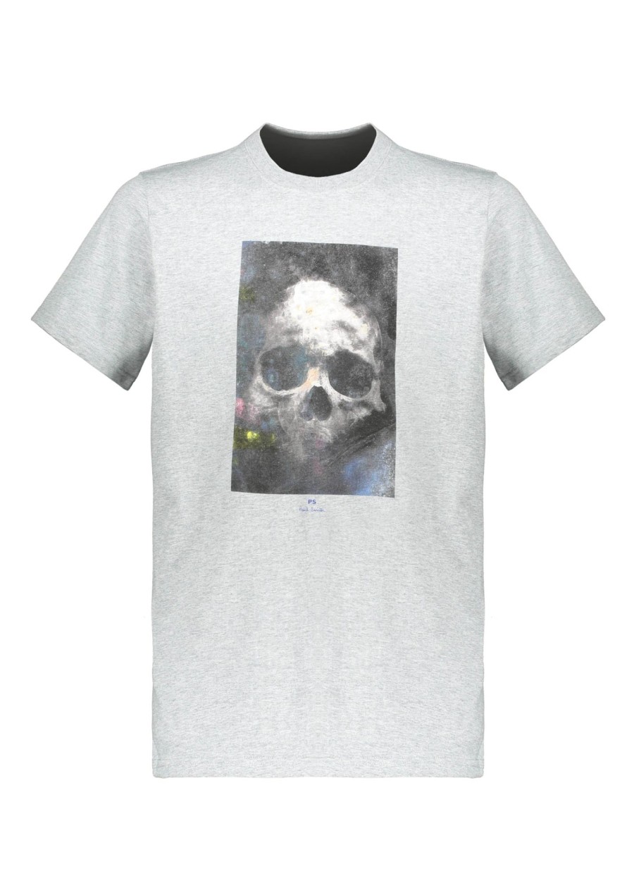 Clothing Paul Smith | Paul Smith Skull Print T-Shirt-Grey