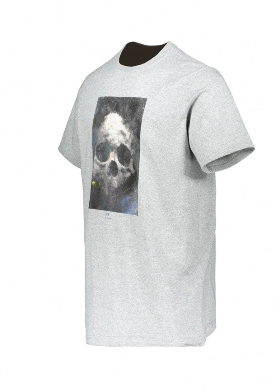 Clothing Paul Smith | Paul Smith Skull Print T-Shirt-Grey