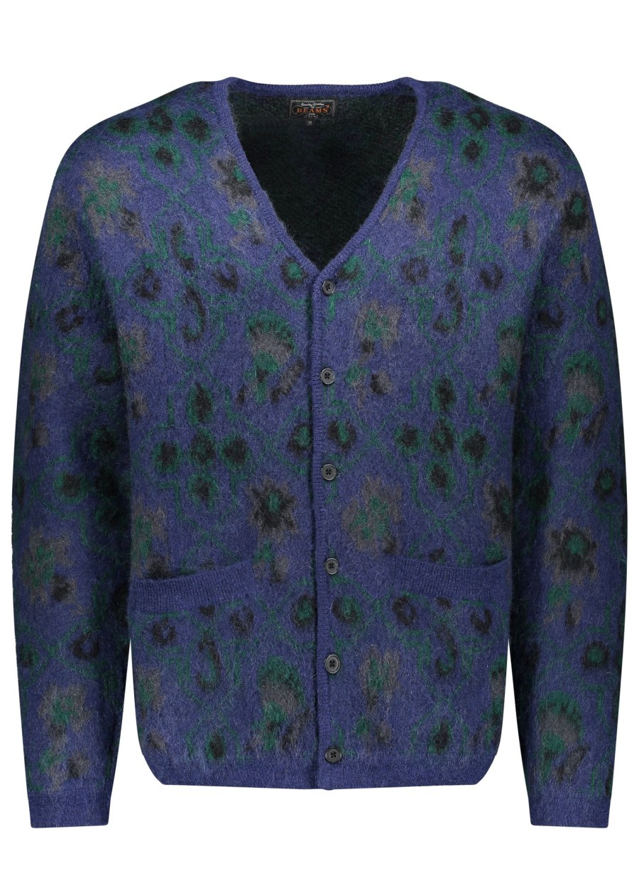 Clothing Beams Plus | Beams Plus Nylon Mohair Wool Cardigan Or