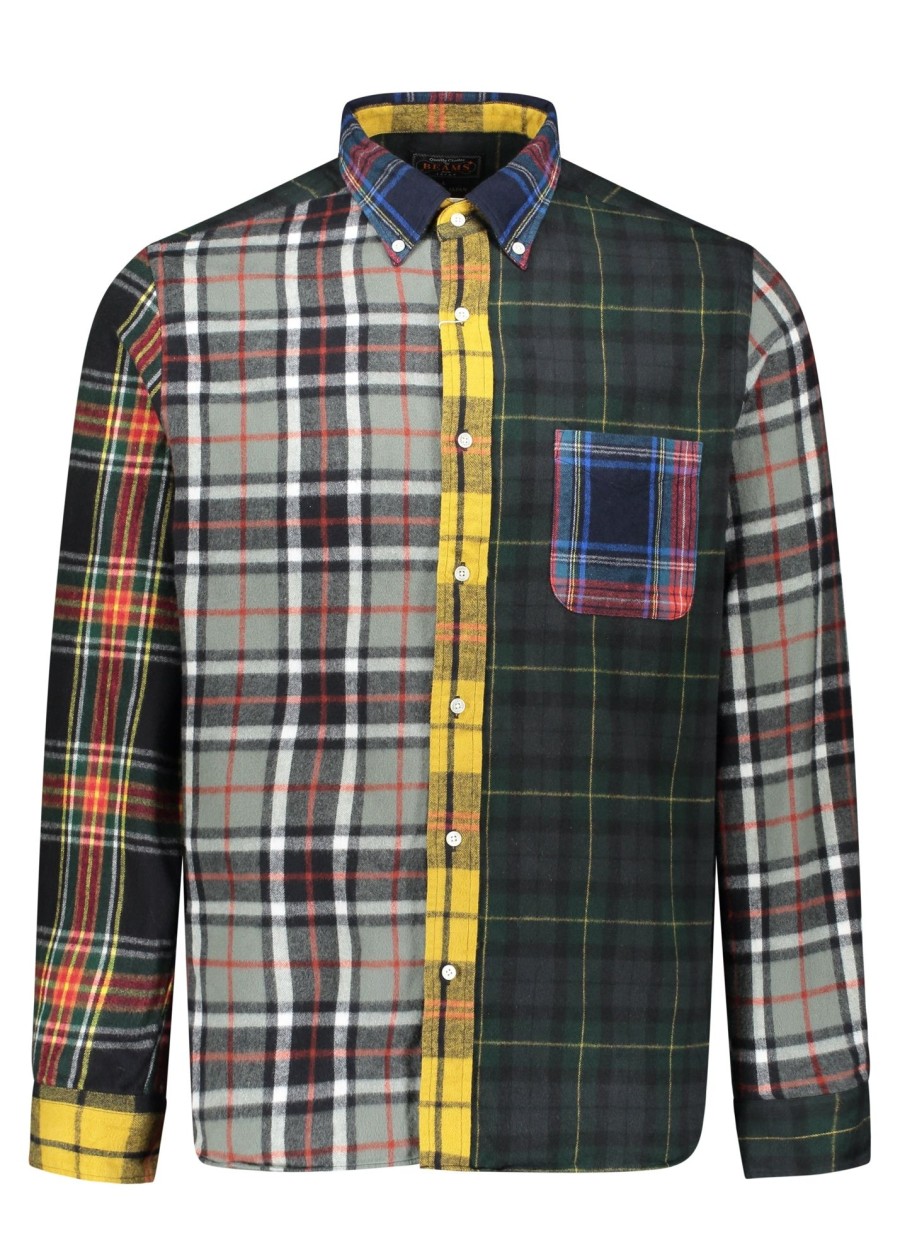 Clothing Beams Plus | Beams Plus Check Panel Shirt-Grey