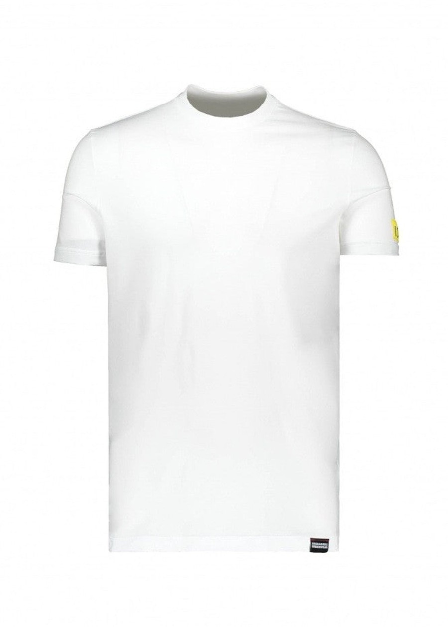 Clothing D Squared2 | Dsquared2 Round Neck-Yellow/White