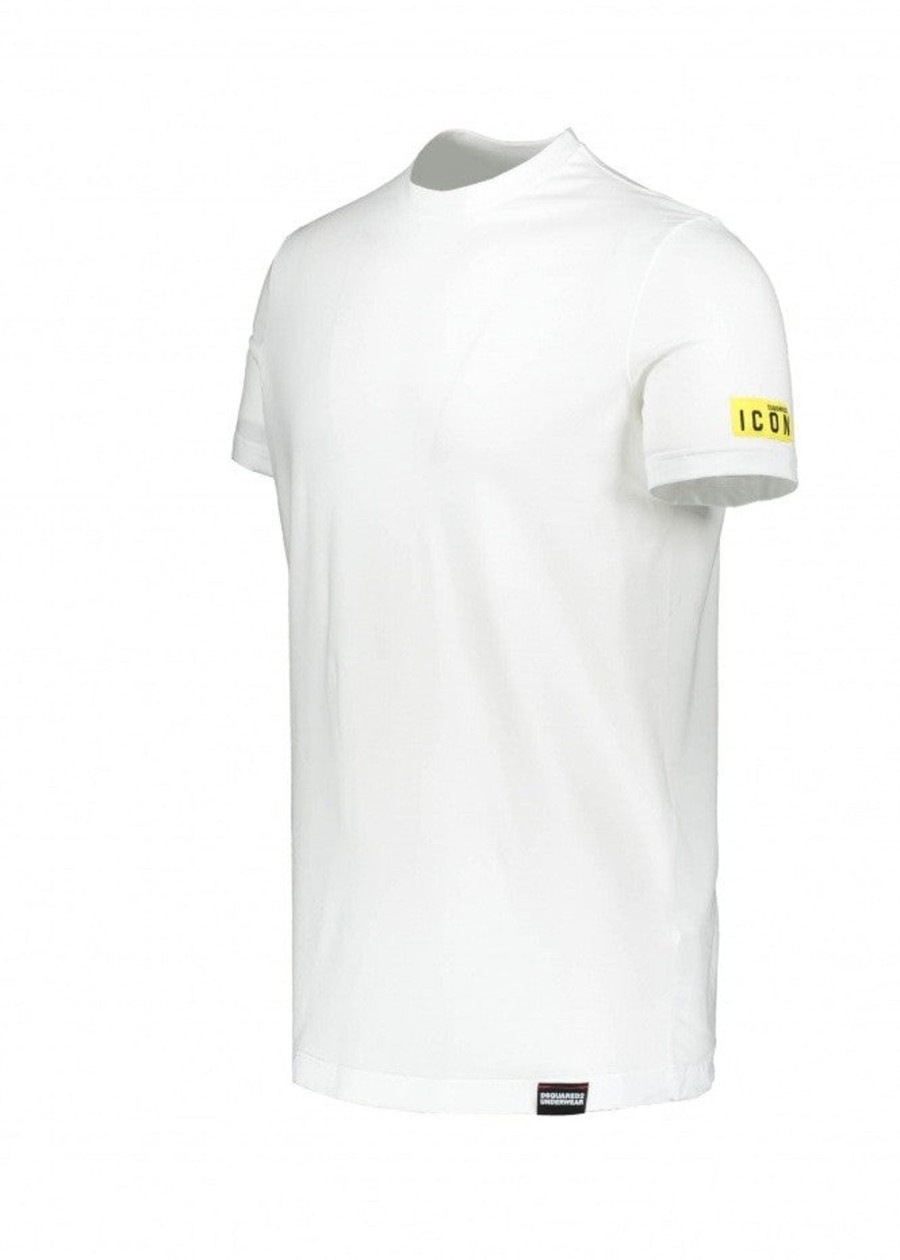 Clothing D Squared2 | Dsquared2 Round Neck-Yellow/White