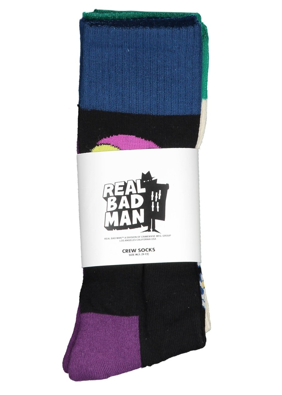 Accessories Real Bad Man | Real Bad Man 3 Way Socks 2 Pack