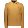 Clothing Fred Perry | Fred Perry Ls Twin Tipped Polo Shirt-Dark Caramel