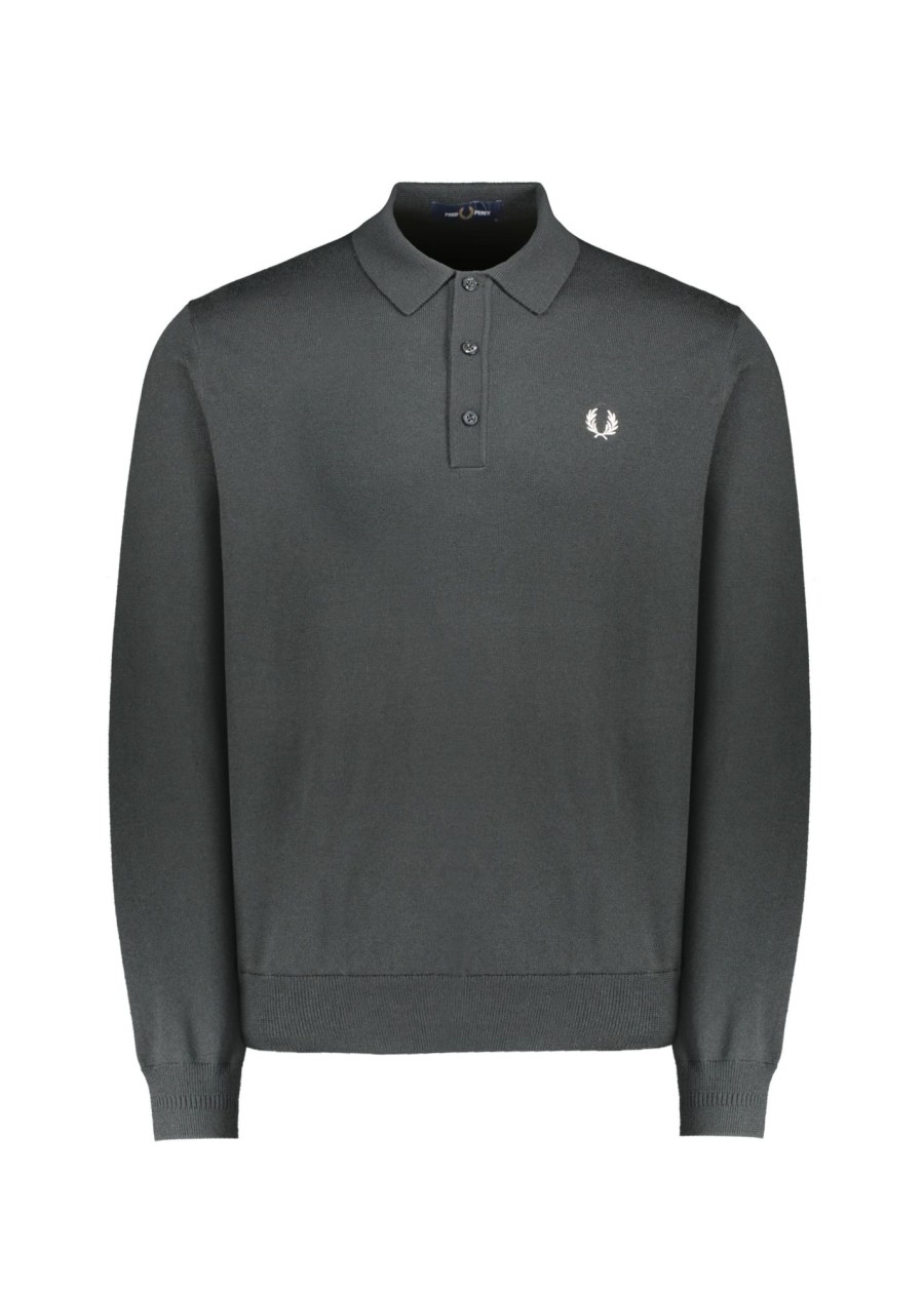 Clothing Fred Perry | Fred Perry Classic Knit Shirt-Black