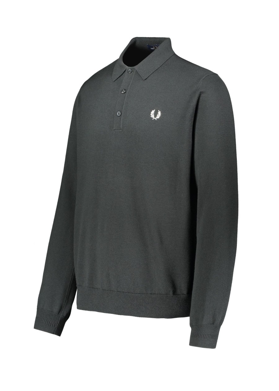 Clothing Fred Perry | Fred Perry Classic Knit Shirt-Black