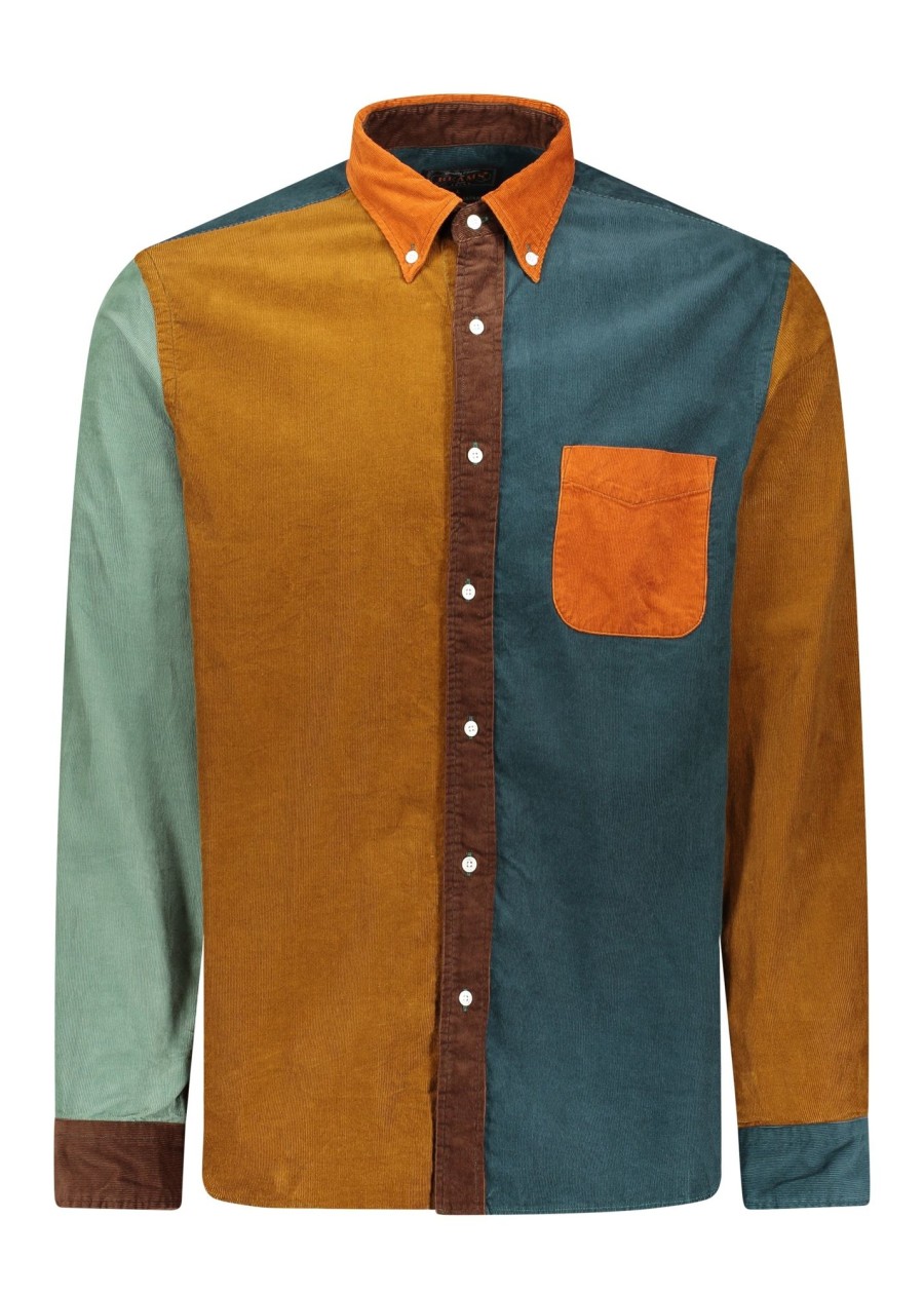 Clothing Beams Plus | Beams Plus Multi Panel Cord Shirt-Orange