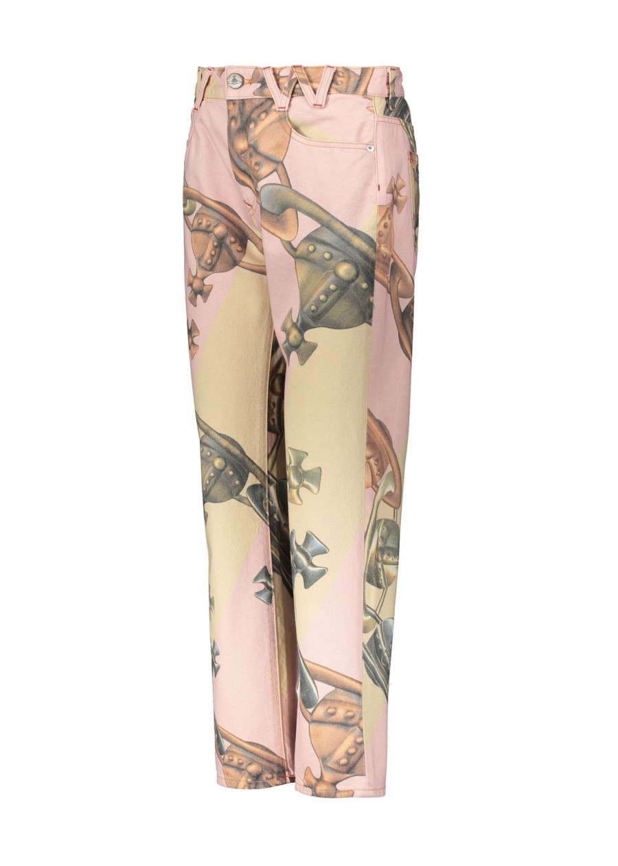 Clothing Vivienne Westwood | Vivienne Westwood Harris Printed Jeans-Peach