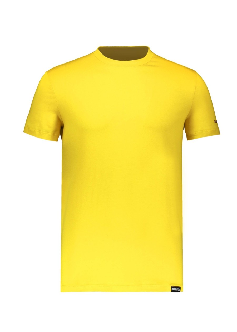 Clothing D Squared2 | Dsquared2 Round Neck T-Shirt-Yellow