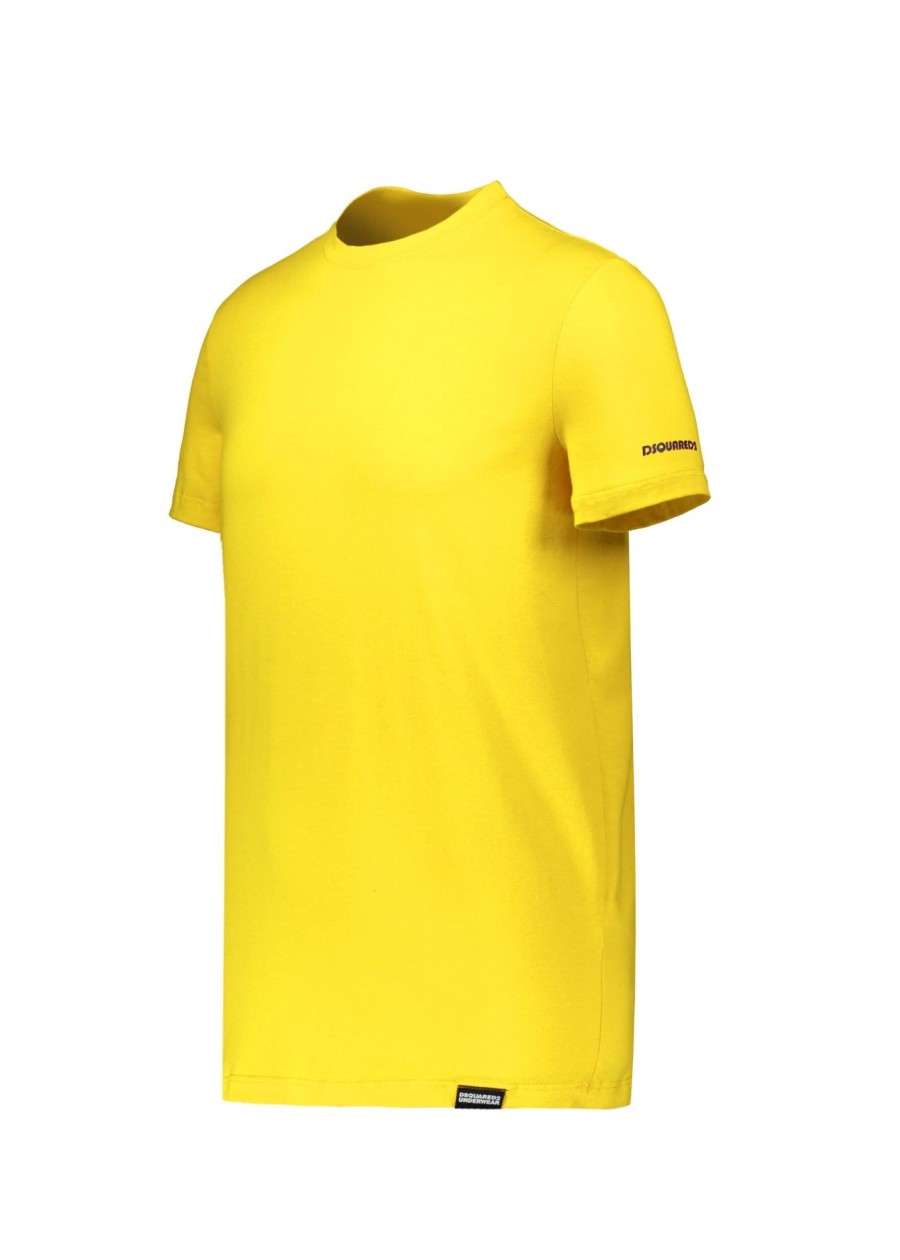 Clothing D Squared2 | Dsquared2 Round Neck T-Shirt-Yellow