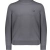 Clothing Fred Perry | Fred Perry Roll Neck Jumper-Gunmetal