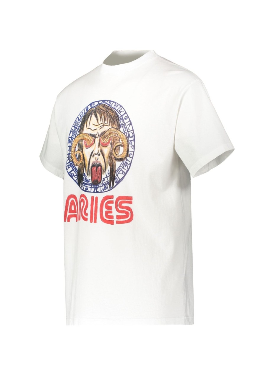 Clothing Aries | Aries Astrology For Aliens Tee-White