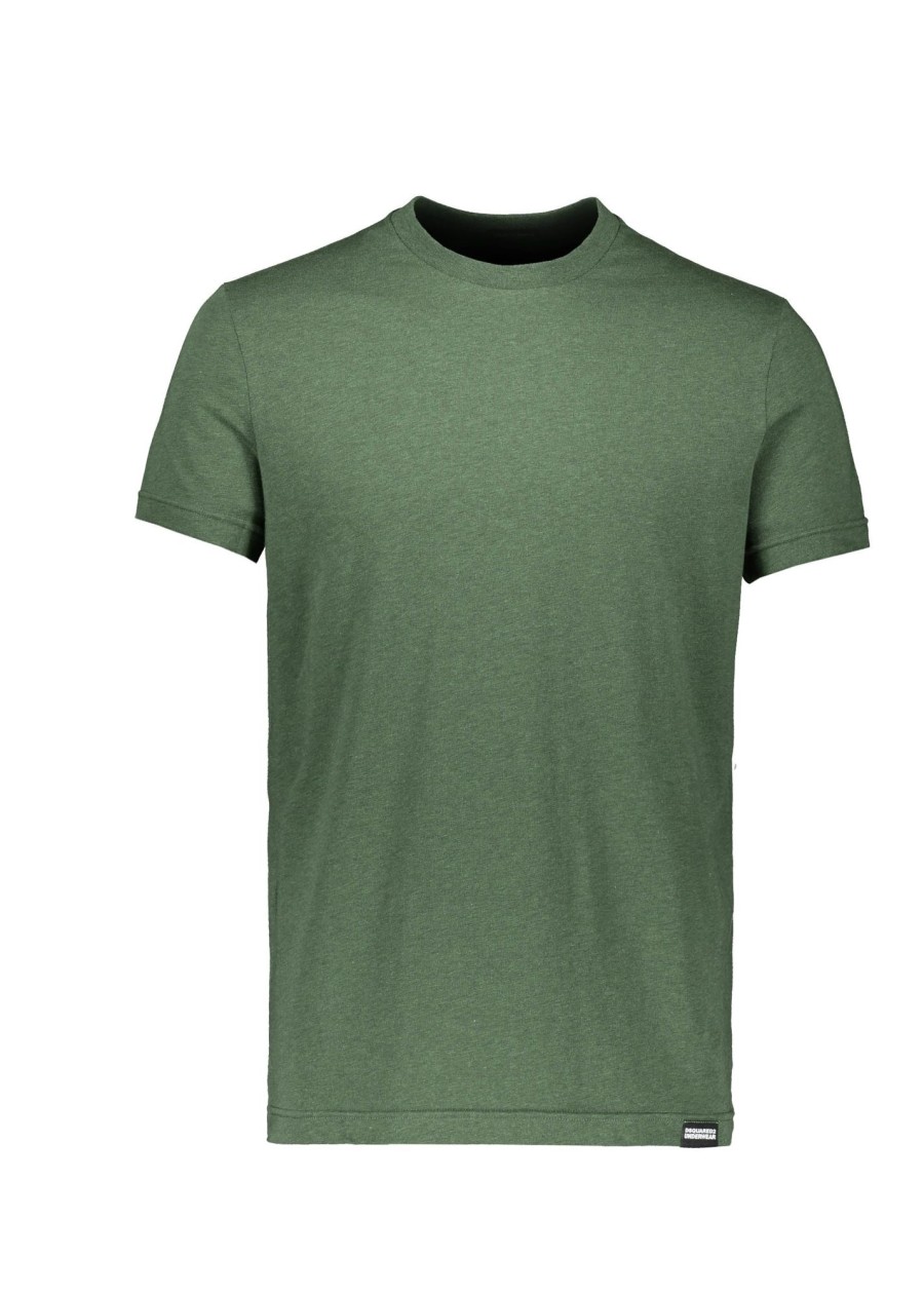 Clothing D Squared2 | Dsqaured2 Round Neck T-Shirt-Green