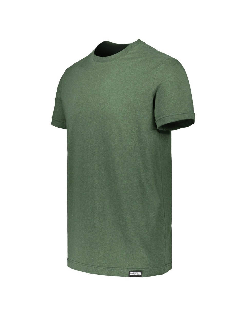 Clothing D Squared2 | Dsqaured2 Round Neck T-Shirt-Green