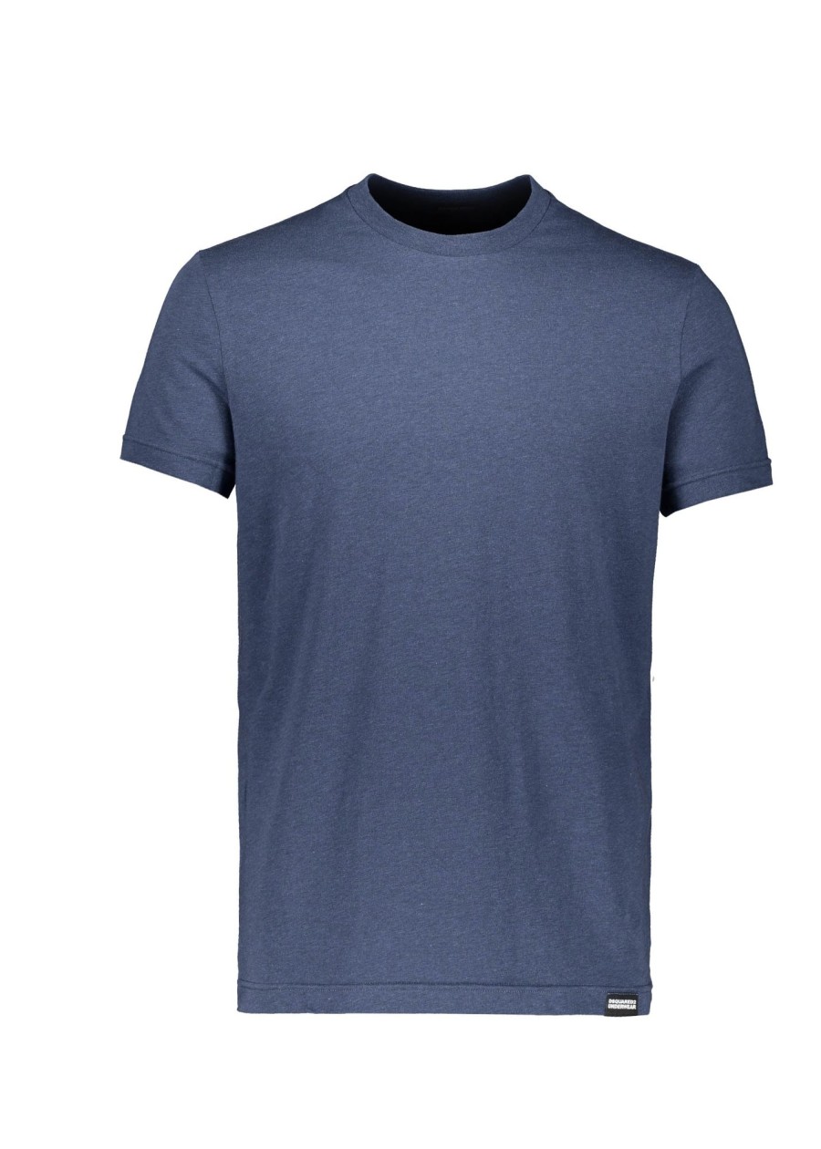 Clothing D Squared2 | Dsquared2 Round Neck T-Shirt-Navy